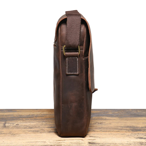 Designer Vintage Crossbody <b>Bag</b> <b>Men</b> Leather Waterproof Leather <b>Messenger</b> <b>Bag</b> - Product Image 4