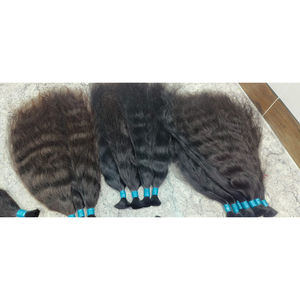 Cheveux vierges en vrac du temple du sud de l'Inde, extensions de cheveux humains non traités, provenant directement de l'usine du sud de l'Inde, prix d'usine bon marché - Product Image 3