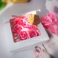 2024 Nouvel An Cadeau Valentine Coffret Cadeau Rose Fleur Savon 100g Rose Fleur Parfum Produit de Thaïlande