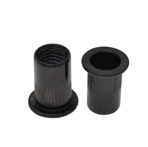 Tuerca Remachable de <span class=keywords><strong>Rosca</strong></span> Vertical, Cabeza Plana, Acero al Carbono, Óxido Negro, Zincada, Alta Resistencia, Uso Automotriz, Clase 10, Venta de Fábrica - Product Image 2