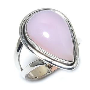 Anillo de piedras preciosas de cuarzo rosa de Plata de Ley 925, joyería hecha a mano, anillo de estilo bohemio de plata, joyería para mujer, regalo de boda para esposa - Product Image 1