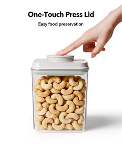 Conteneur de stockage alimentaire hermétique en plastique Ankou avec couvercle pop, 320 ml, sans BPA, empilable, écologique, anti-fuite, pot de cuisine, garde-manger - Product Image 2