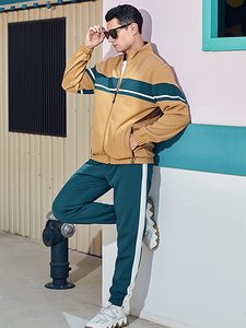 Chándal para hombre crea tu propio diseño Sudadera con capucha y conjuntos de Jogger ajustados chándal personalizado para hombre - Product Image 5