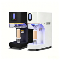 Machine de scellage de canettes entièrement automatique, usage commercial pour les salons de thé, scelleuse pour canettes de boissons et emballages en aluminium