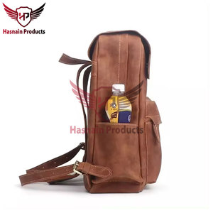 Sac à dos tendance et abordable pour enfants sac de livre d'école en cuir véritable durable pour garçons-Design de couleur unie à la mode - Product Image 4