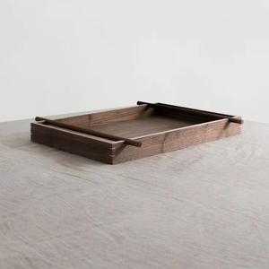 Venta caliente platos de Cargador/bandeja para servir comida de madera vino desayuno bandeja para servir bandeja decorativa de Navidad para Decoración - Product Image 1