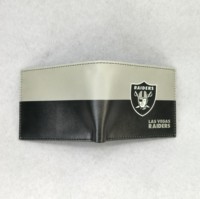 Dompet Kartu Tim American Football Raiders Cetak Digital Bahan Kulit PU Dompet Pria RFID Baru 2025 Harga Grosir Murah