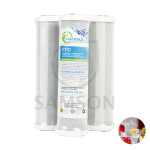 Gran oferta 2023 32-250-10-MATRIKX, líder del mercado, cartuchos de filtro de agua de carbón activado para uso doméstico, cloro certificado NSF - Product Image 1