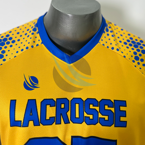 Maillot de lacrosse à manches courtes respirant de dernière génération, 100% polyester, meilleure qualité, vêtements d'équipe, logo personnalisé, impression par sublimation - Product Image 2