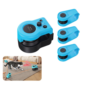 Pet Điện Chạy Bánh Xe Tương Tác Con Chó Mèo Bánh Xe Đồ Chơi Exerciser Cho Có Thể Điều Chỉnh Điều Khiển Từ Xa Tốc Độ Mô Phỏng Săn Bắn Mèo Đồ Chơi - Product Image 3