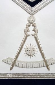Premium Masonic Blue Lodge <b>Pin</b> <b>Badge</b> Leather Vintage Embroidered Ceremonial Safety <b>Pin</b> Adjustable for Men - Product Image 5