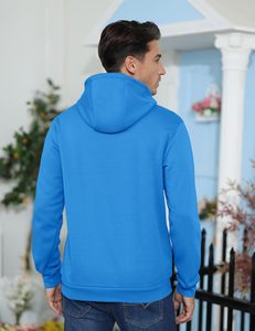Conjunto de Sudadera con Capucha y Pantalones Deportivos Extra Grandes para Hombre, Chándal de Invierno con Forro Polar 100% Algodón, Sudadera con Capucha Impermeable con Cremallera, Talla Grande, Atuendo Personalizado - Product Image 3