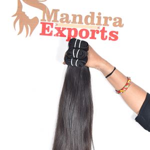 Barato un donante cabello virgen joven crudo indio sin procesar ninguno enredos paquetes sedoso recto cutícula alineada templo cabello humano - Product Image 3