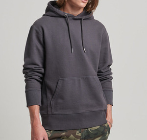 Streetwear <b>Hoodies</b> for Men 100% Cotton Oversized Loose Fit Solid color custom Embroidered logo streetwear man hood - Product Image 2