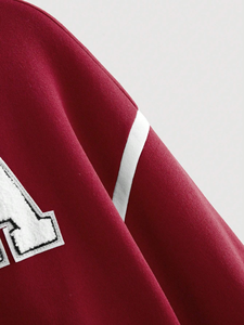 Veste de baseball universitaire zippée à manches longues unisexe de qualité vêtements de travail à la mode pour hommes avec logo personnalisable Offre Spéciale de vente en gros - Product Image 5