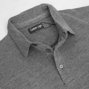 Hommes de Slim-Fit Coton Piqué Polo Chemise OEM Polo Chemises - Product Image 3