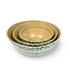 Cuencos Redondos Clásicos de Nácar al por Mayor, Pedidos a Granel, Decorativos con Incrustaciones de Concha, Naturales, Ecológicos, Vietnam, Cocina, Comedor - Product Image 2