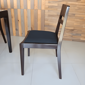 Ensemble de salle à manger moderne et durable en bois, 5 pièces, table rectangulaire et chaises, design minimaliste pour la maison et l'hôtel - Product Image 4
