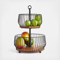 Haute qualité en métal 3 niveaux meilleure vente table panier de fruits décor à la maison nouveau Design personnalisé forme panier