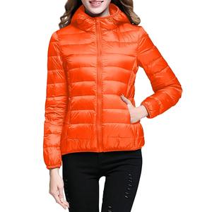 Women's Winter Warm Parkas <b>Long</b> Sleeve <b>Padded</b> Puff Jacket with Solid Color Mid-Length Slim Hoodie Zipper <b>Coats</b> - Product Image 3