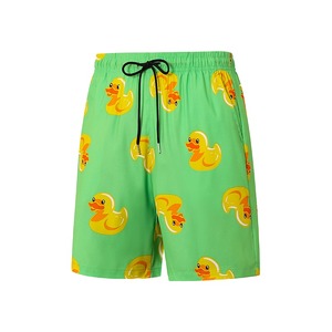 Short de bain pour homme Short de plage à séchage rapide Short décontracté d'été avec imprimé canard drôle Taille élastique Poches à cordon de serrage vente en gros - Product Image 1