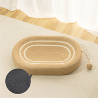 Vente en gros de grattoir ovale pour chat en sisal Offre Spéciale style mignon pour jouer et gratter les animaux de compagnie