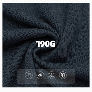 T-shirts pour hommes de haute qualité 100% coton col en v à manches longues 180 GSM personnalisable respirant - Product Image 2