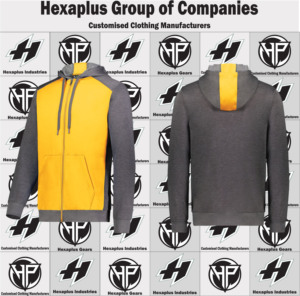 Top Vente Hommes Professionnel Full Zip Pull À Capuche Confortable Conception Personnalisée Col Automne En Gros Zipper À Capuche - Product Image 5