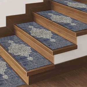 <b>Navy</b> <b>Blue</b> <b>Rug</b>, Printed <b>Rug</b>, Trendy, Personalized Gift, Modern Design,Goblen - Product Image 5