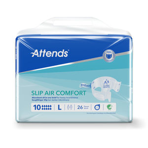 Pañales para Incontinencia Urinaria ATTENDS SLIP AIR COMFORT 10 LARGE (3x26), Pañales Desechables Súper Absorbentes para Adultos - Product Image 2