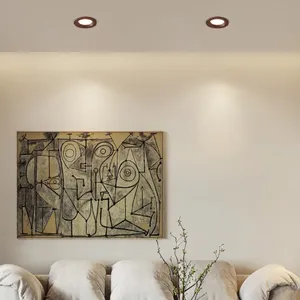 ไฟดาวน์ไลท์ฝังฝ้า MaderaWalnut 220V LED ตัวเรือนอะลูมิเนียม PC แสงวอร์มไวท์ 4000K IP54 สำหรับใช้ในห้องนั่งเล่นที่อยู่อาศัย ได้รับการรับรองมาตรฐาน ETL - Product Image 3