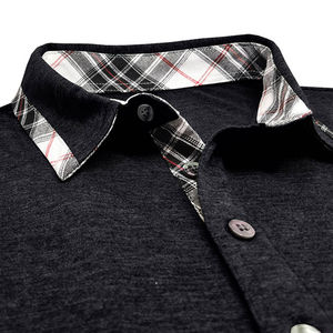 Polo de golf de manga corta para hombre, camisetas deportivas teñidas lisas personalizadas de poliéster de secado rápido que absorben la humedad, fabricante de alta calidad - Product Image 3