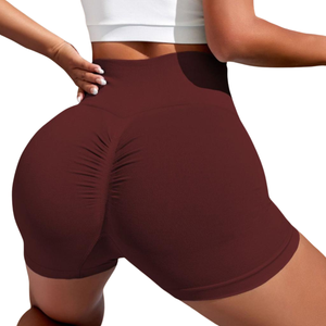 กางเกงขาสั้นสำหรับเล่นโยคะเอวสูงไร้ตะเข็บสำหรับผู้หญิงกางเกงขาสั้นสำหรับออกกำลังกายและฟิตเนส - Product Image 1