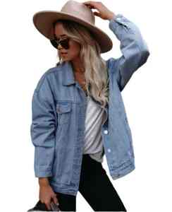 2024 Best Price OEM Women Custom Design Color Denim 100% Cotton <b>Jean</b> Jackets for Women from Pakistan Good Quality Direct factory - Product Image 4