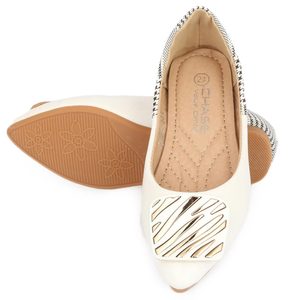 รองเท้าส้นสูงสำหรับเด็กผู้หญิง - สีขาว - Product Image 4