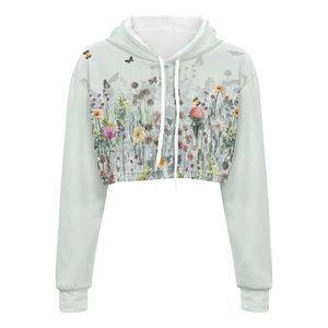 Sudadera con Capucha Corta para Mujer con Logotipo Personalizado, Precio Económico al por Mayor 2026, Sudadera de Manga Larga, Suministro de Fábrica OEM ODM - Product Image 1