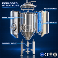 Cuve de Fermentation Mécanique Agitée en Acier Inoxydable avec Chemise Chauffante et Refroidissante pour la Culture Liquide Biologique