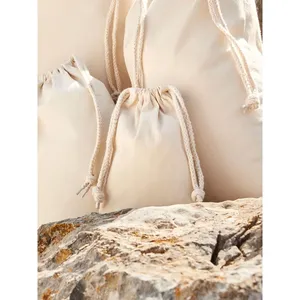 Borsa Promozionale Sostenibile in Cotone Biologico Premium, Sacche Sportive con Coulisse di Alta Qualità - Product Image 4