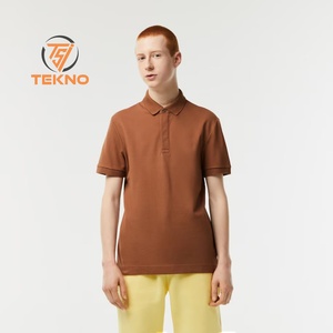 Alta calidad verano liso 100% piqué algodón personalizado hombres camisetas Logo estampado Camiseta Hombre en blanco liso de talla grande camisas para hombre - Product Image 1