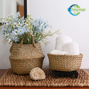 Lightweight and Durable SEAGRASS BELLY <b>BASKETS</b> Perfect Straw <b>Basket</b> for Carrying and Organizing Items Sustainable and Stylish - Product Image 3