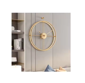 Azora Industries 'Horloge murale en métal faite à la main de style moderne de haute qualité Meilleur design Quartz Art déco Type de suspension Affichage à aiguille - Product Image 2