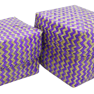 Artex Dong Thap Factory Panier de rangement tissé en jacinthe d'eau fait à la main avec couvercle Artisanat écologique naturel - Product Image 6