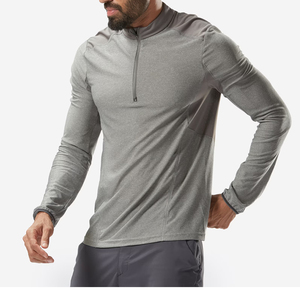 เสื้อกีฬาแขนยาวผู้ชาย แห้งเร็ว ระบายอากาศ ซับเหงื่อ ยืดหยุ่น เหมาะสำหรับออกกำลังกาย วิ่ง และเล่นกีฬาสำหรับผู้ใหญ่ - Product Image 3