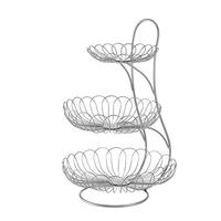 Paniers de fruits en métal multi-usage à trois niveaux Vaisselle de stockage de décoration intérieure durable Option incontournable