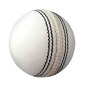 ลูกคริกเก็ตหนังวัวสีขาวแบบแข็งปักมือสำหรับการฝึกซ้อมกีฬาหนังวัวแท้ - Product Image 2