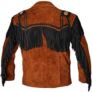 แจ็กเก็ตคาวบอยสไตล์ไฮสตรีทสำหรับผู้ชายมีปกพับลงสำหรับฤดูหนาว - Product Image 6