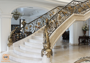 KHP Durable Wrought Iron Stair Railing Indoor Beautiful Galvanized Rust Resistant For Home Decor Made In Vietnam. - Product Image 6