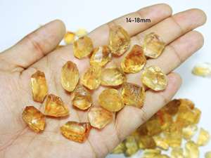 ซิทรินขายส่งซิทรินคริสตัลหยาบทองสีเหลืองธรรมชาติเครื่องประดับ DIY อุปกรณ์อัญมณีธรรมชาติวัสดุสีธรรมชาติ 100% - Product Image 3