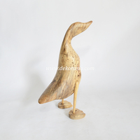 Canard en bois de tamarin fait main, style Art Déco, écologique, couleur personnalisable, décoration de table de luxe pour mariages, remises de diplômes, anniversaires
