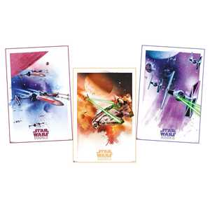 Set de Pósters Impresos de Star Wars Episodios IV-VI con Gráficos de Naves Espaciales - Product Image 4